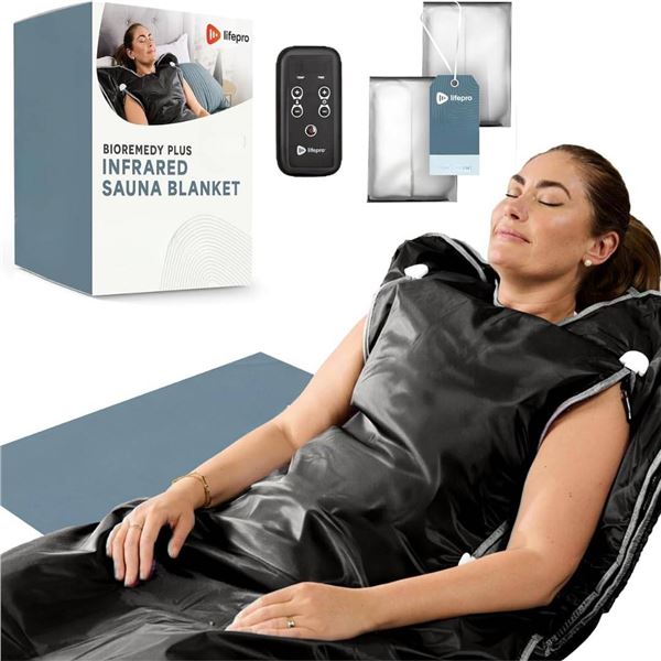 LifePro BioRemedy Infrared Sauna Blanket (Large Black)