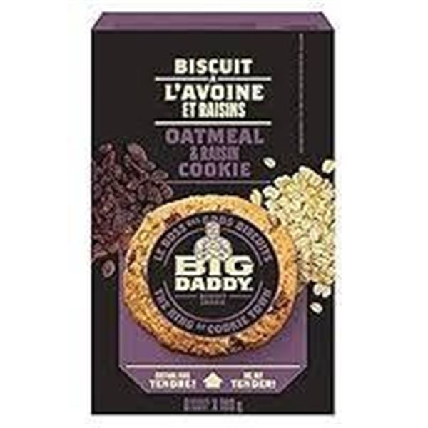 Big Daddy Oatmeal and Raisin Cookies 4 x 8 x 100g