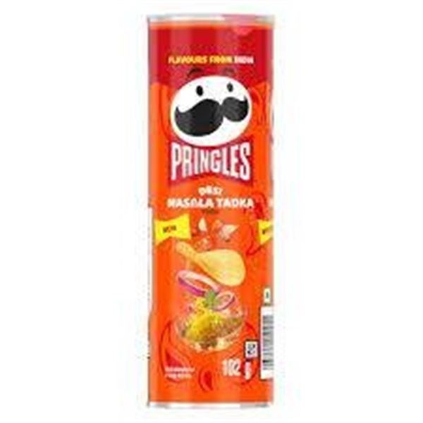Pringles Desi Masala Tadka Flavor, 12 Cans, 102g Each