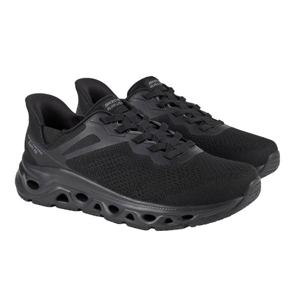 Skechers Swift Fit Hands Free Slip-In Shoes, Size 11, Black Mesh