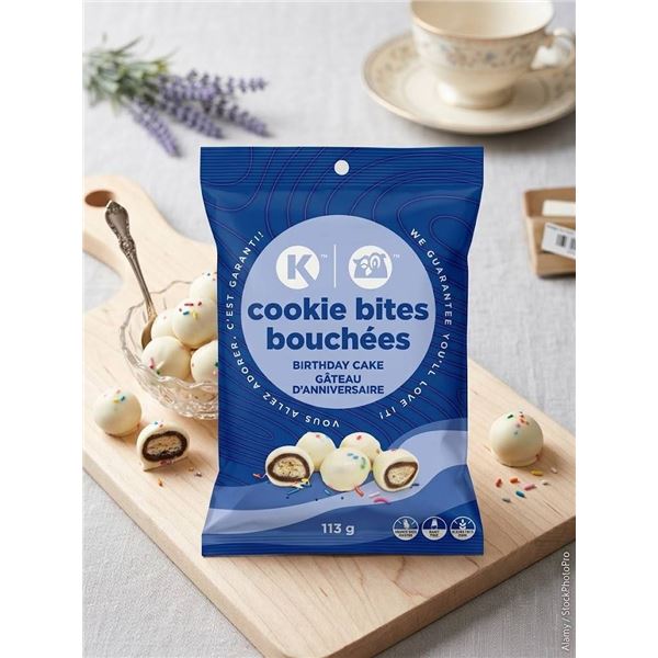 Mondeux Birthday Cake Flavoured Cookies, 113g, Lot #55255