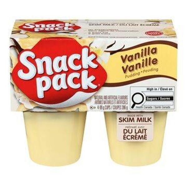Snack Pack Vanilla Pudding Cups, 12 x 4 × 99g