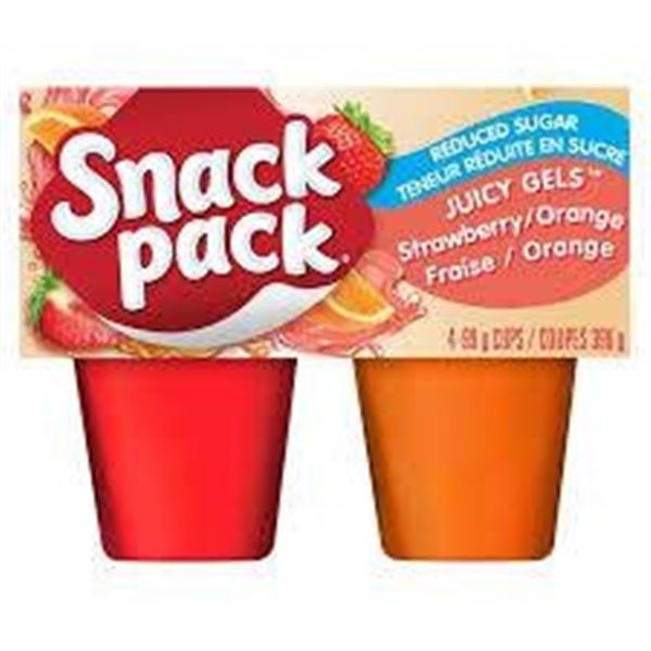 Snack Pack Reduced Sugar Strawberry-Orange 12 x 4 x 99g