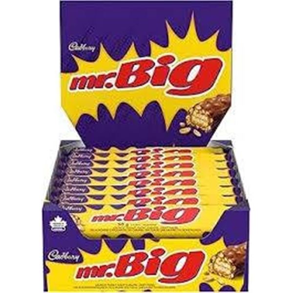 Cadbury Mr. Big Chocolate Bars 24 x 90g - Case of 2 Trays