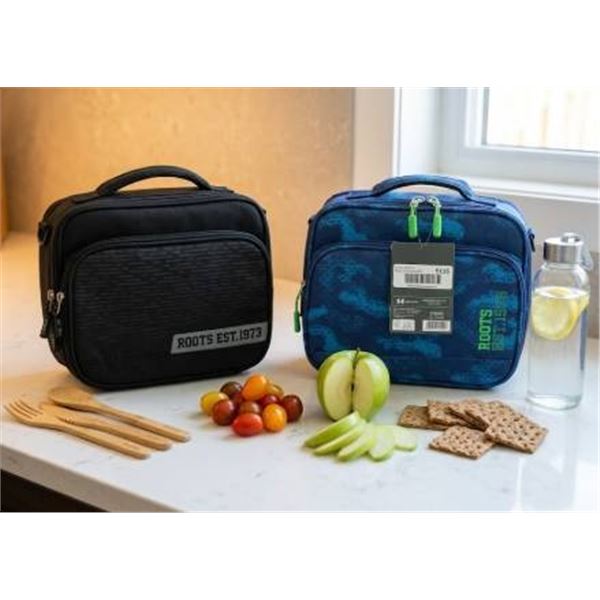 Roots Insulated Lunch Bags With Zipper Closures – Multiple Colors
