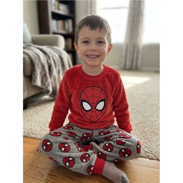 Marvel Spider-Man Kids' Pajama Set - Size 6, Polyester Blend