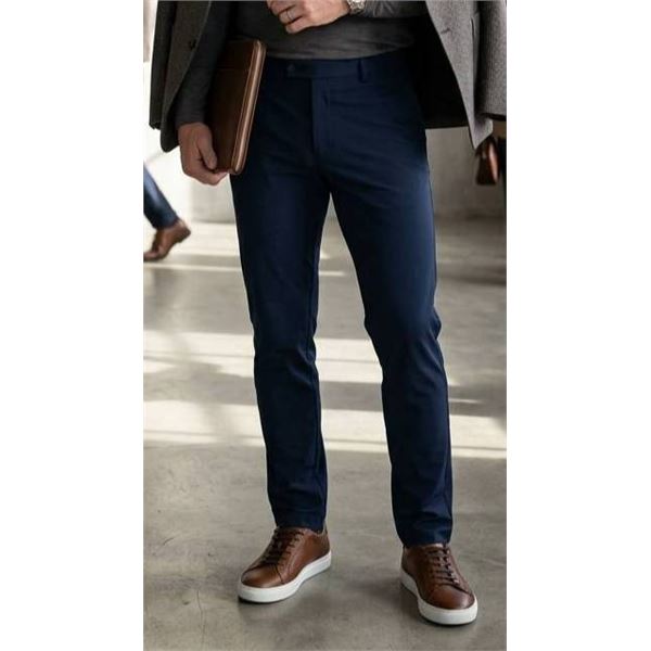 Men’s Adidas Blue Dress Pants, Size 38 x 32