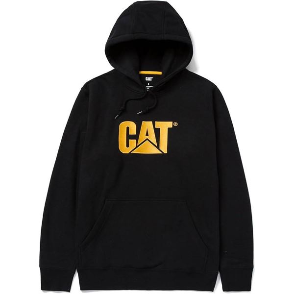 CAT Black Pullover Hoodie , Size Medium