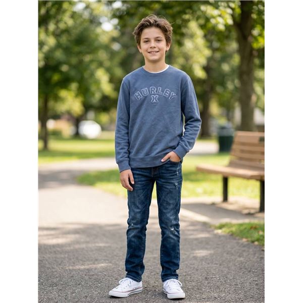 Hurley Men's Long-Sleeve Crewneck Sweatshirt - Medium