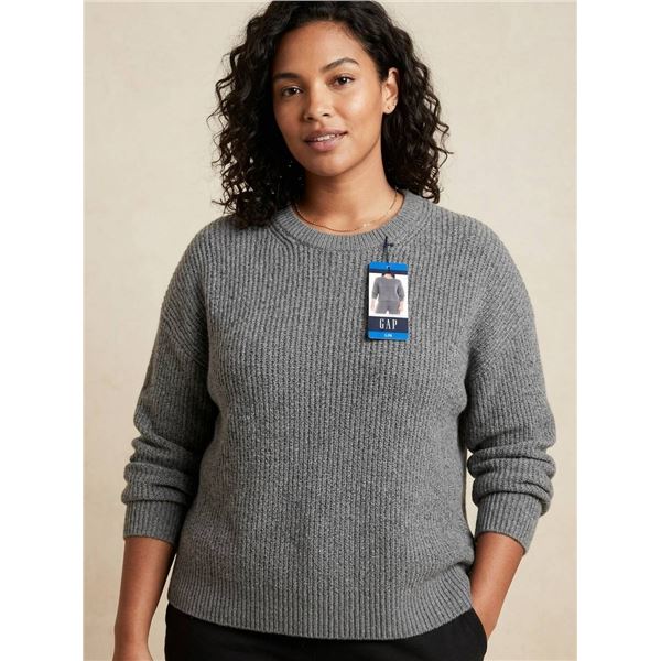 GAP Gray Knit Sweater, Size Large
