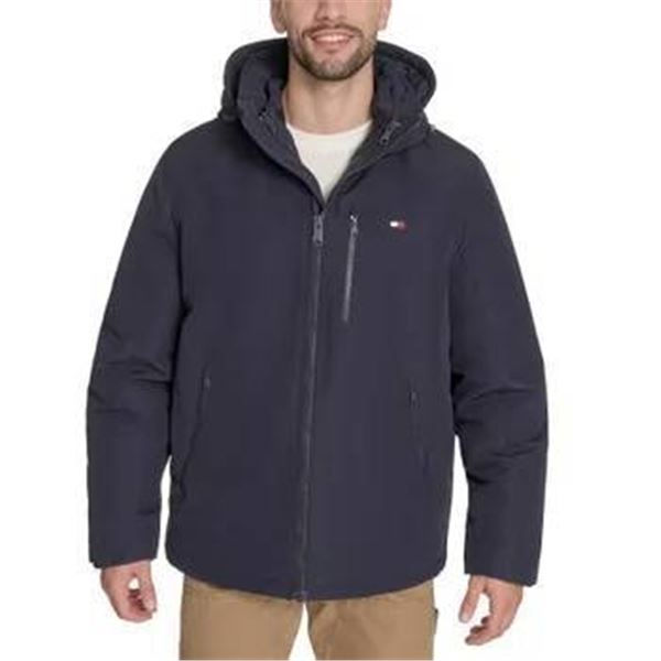 Tommy Hilfiger Men’s 3-in-1 Black Hooded Jacket Size XL
