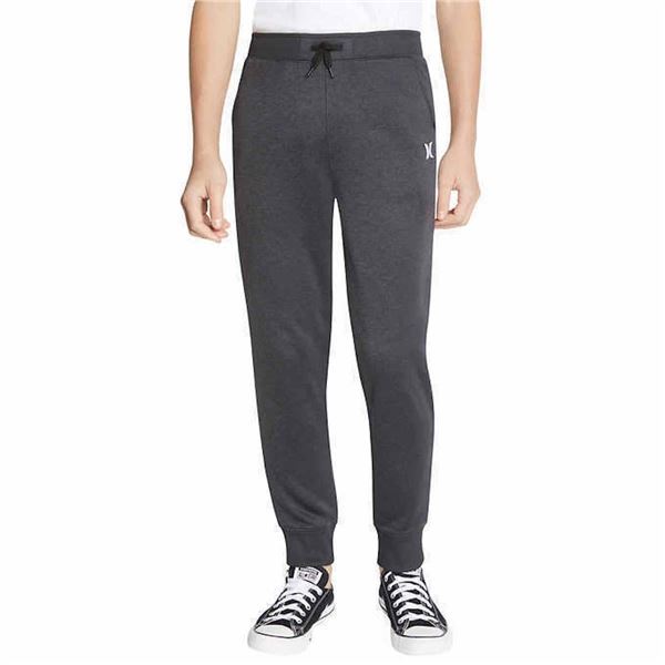 Hurley Boys French Terry Jogger, Size XL (14/16), Gray