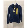 Image 2 : Danskin Navy Ladies’ Half-Zip Pullover Sweatshirt, Size Small