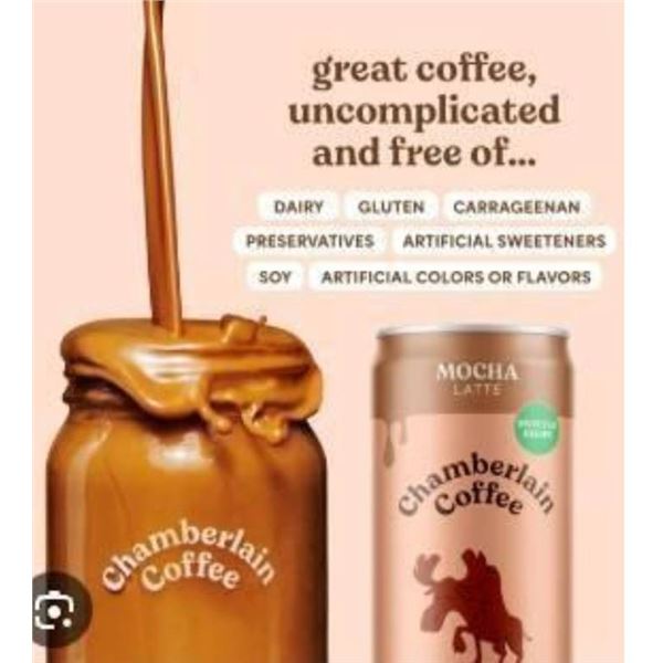 Chamberlain Coffee Oat Mocha Latte 12 x 325mL Cans