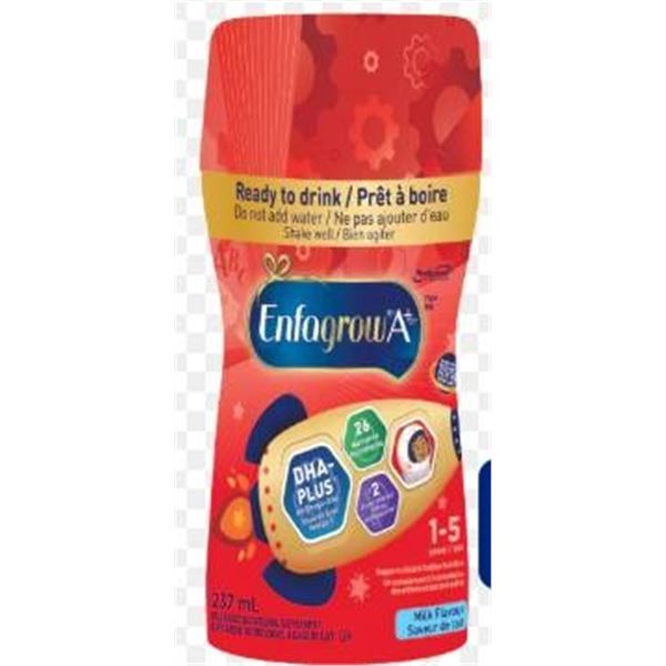 Enfagrow A+ 237ml Bottles, Ready To Drink, DHA Plus, Lot of 11