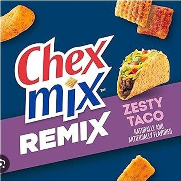 Chex Mix Remix Zesty Taco Flavor Limited Edition 12 Bags, 198g Each