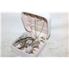 Image 1 : TRAVELING JEWELRY BOX FULL OF JEWELRY