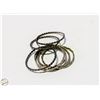 Image 1 : 7 BANGLE BRACELETS (BRASS WITH SILVER PLATING)