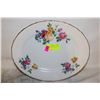 Image 1 : RIDGEWAY CHATEAU ROSE MADE IN STAFFORDSHIRE ENGLAND FLOWERED PLATTER WITH 22K GOLD TRIM