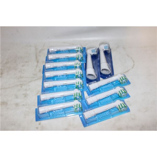 REPACKED 10 ORAL-B BRUSH HEADS X-SHAPED CTC SES