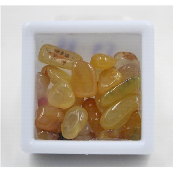 #75-NATURAL  YELLOW AGATE  ROUGHT 88.65CT HEALING MINERAL