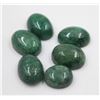 Image 1 : #35-NATURAL GREEN EMERALD GEMSTONES 50.00CT COLOUR ENHANCE/6PCS