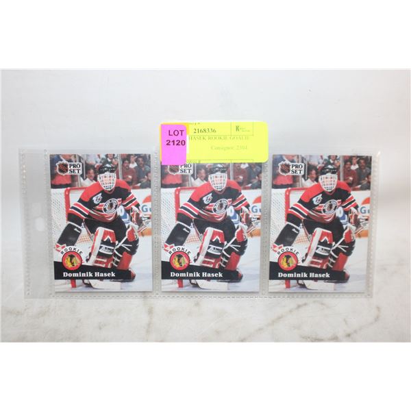 3 DOMINIK HASEK ROOKIE GOALIE PRO-SET