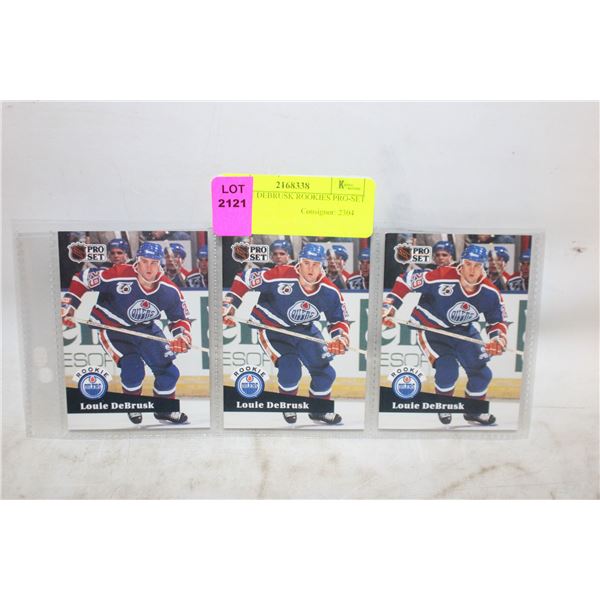 3 LOUIE DEBRUSK ROOKIES PRO-SET