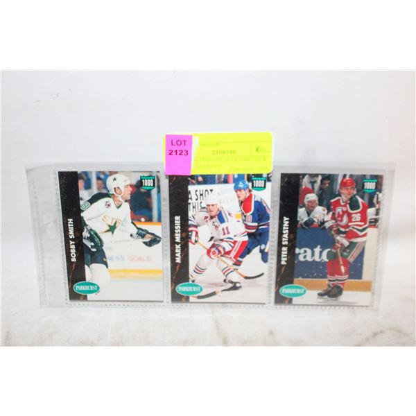 3 X 1000 POINT PLAYERS MESSIER SMITH STASTNY