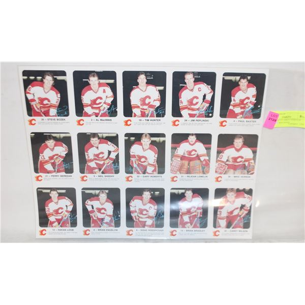 1986-87 UNCUT SHEET VERNON PEPLINSKI MACINNIS