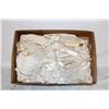 Image 1 : 1930'S MADAME ALEXANDER BABY DOLL BAPTISM BONNET & GOWN FABRIC CLOTHING, 30", CREAM, COLLECTORS