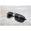 Image 1 : REVO SUNGLASSES RE8001-01 UNDERCUT TI PEWTER WRAP WITH CASE USED.