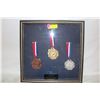 Image 1 : FRAMED 1982 WORD WRESLING CHAMPIONSHIP MEDALS