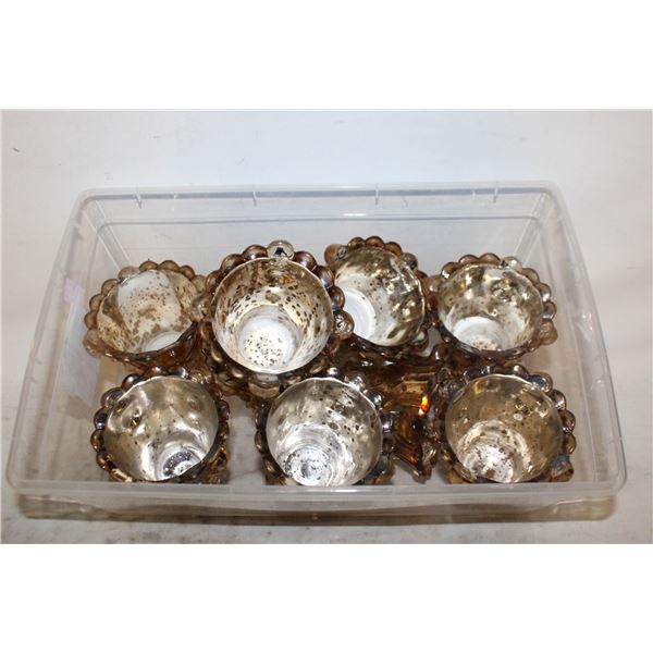 ART GLASS CANDLE HOLDERS