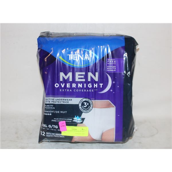 NEW TENA MEN OVERNIGHT SIZE L-XL