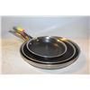Image 1 : 3PK HENCKELS PARADIGM COOKWARE PANS *USED*, CTC SES