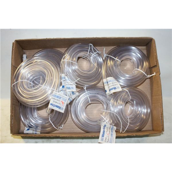 NEW 7 WATERLINE CLEAR VINYL TUBING 3/8" OD X 1/4"