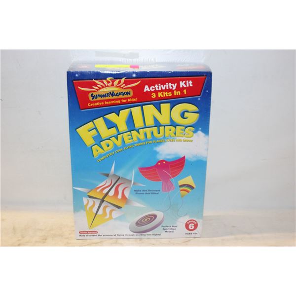 SEALED SUMMER VACATION: FLYING ADVENTURERS ACTIVITY KIT 3 IN 1