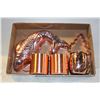 Image 1 : COPPER MUGS, MOLD & COOKIE CUTTER LOT