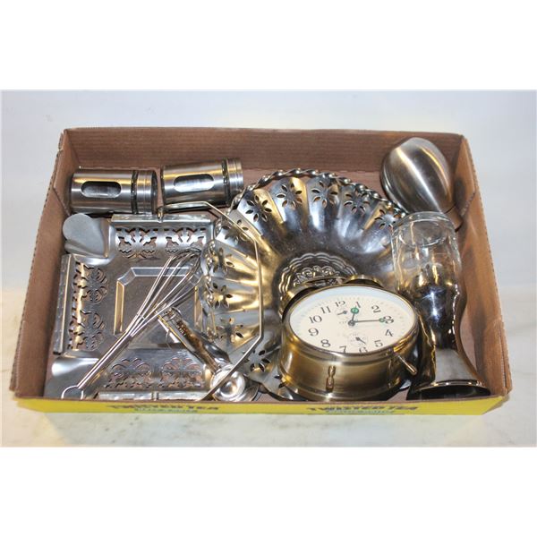 HOSTESS DINING WARES AND ALARM CLOCK