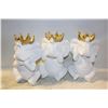 Image 1 : 3 WHITE ELEPHANTS DÉCOR