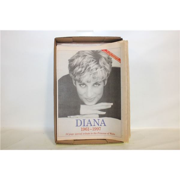 1997 PRINCESS DIANA WORLD TRIBUTE NEWSPAPERS ASSORTED LOT