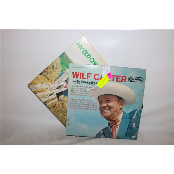 2 WILF CARTER RECORDS