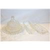 Image 1 : 1960'S CRYSTAL GLASS BUTTER DISHES 4PCS