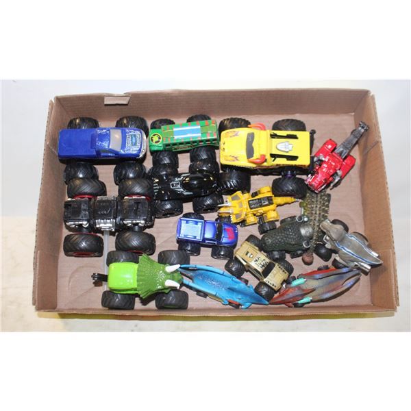 15 MONSTER TRUCK & DINOSAUR TRUCKS, TOYS
