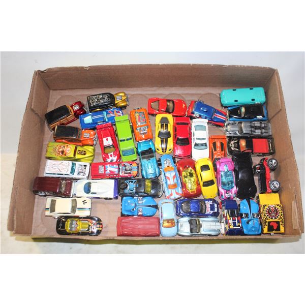 40 HOTWHEELS DIECAST CARS & TRUCKS, TOYS