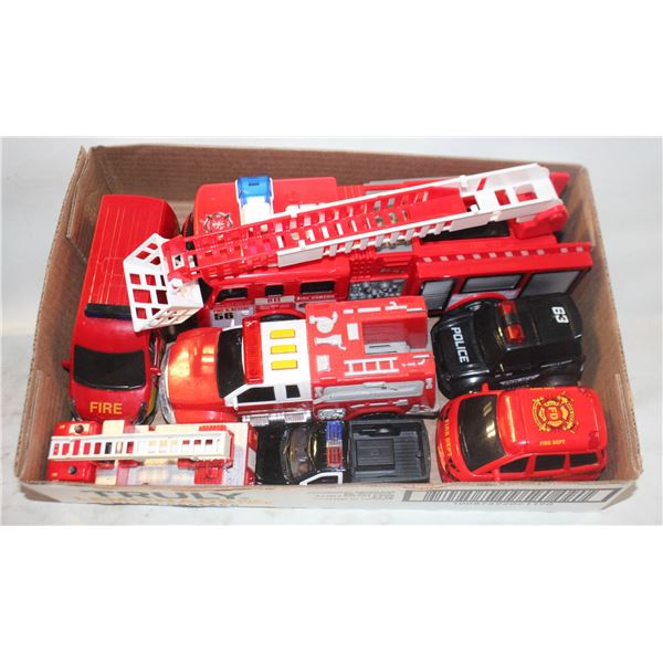 FIRE TRUCKS AND POLICE TRUCKS, TOYS