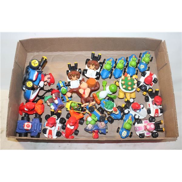 26 NINTENDO MARIO CARS & FIGURES, DONKEY KONG, MARIO, LUIGI, YOSHI, TOADETTE  & BOWSER, TOYS