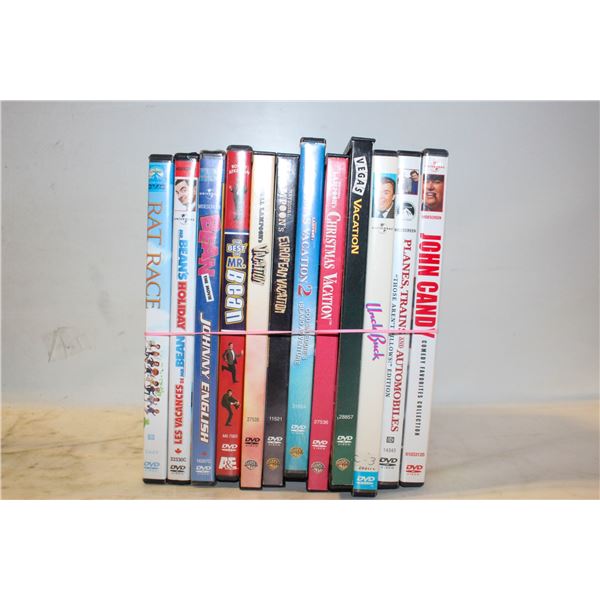 DVDS - JOHN CANDY, CHEVY CHASE & MR. BEAN COMEDY DVDS