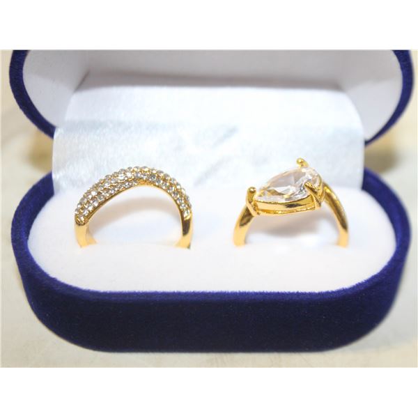 NEW 2PCS/SET RING SET SZ7